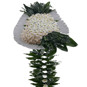 Beyaz Çiçek Sepeti